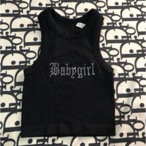Black Babygirl Tank Top